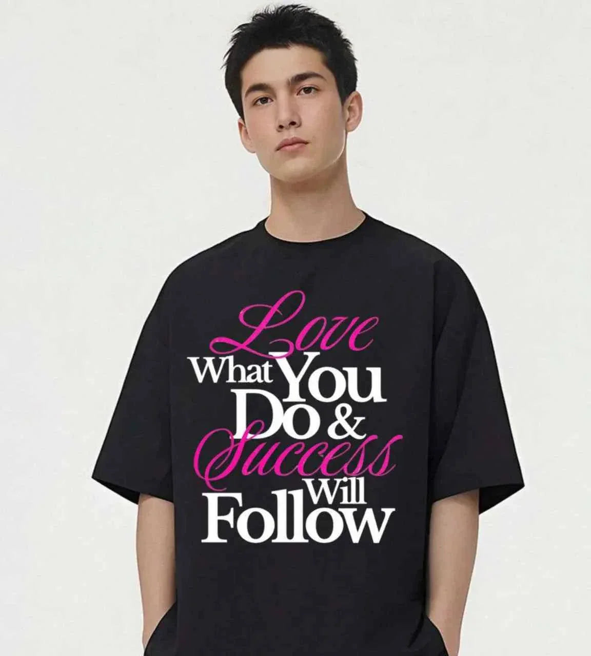 Photo de Men's Oversized Tee | Motivational Design