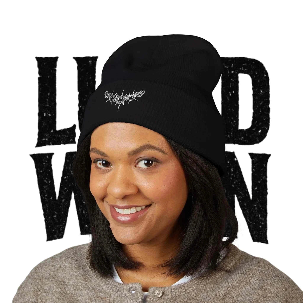 Photo de Embroidered Classic Cuffed Beanie - Stylish Winter Accessory