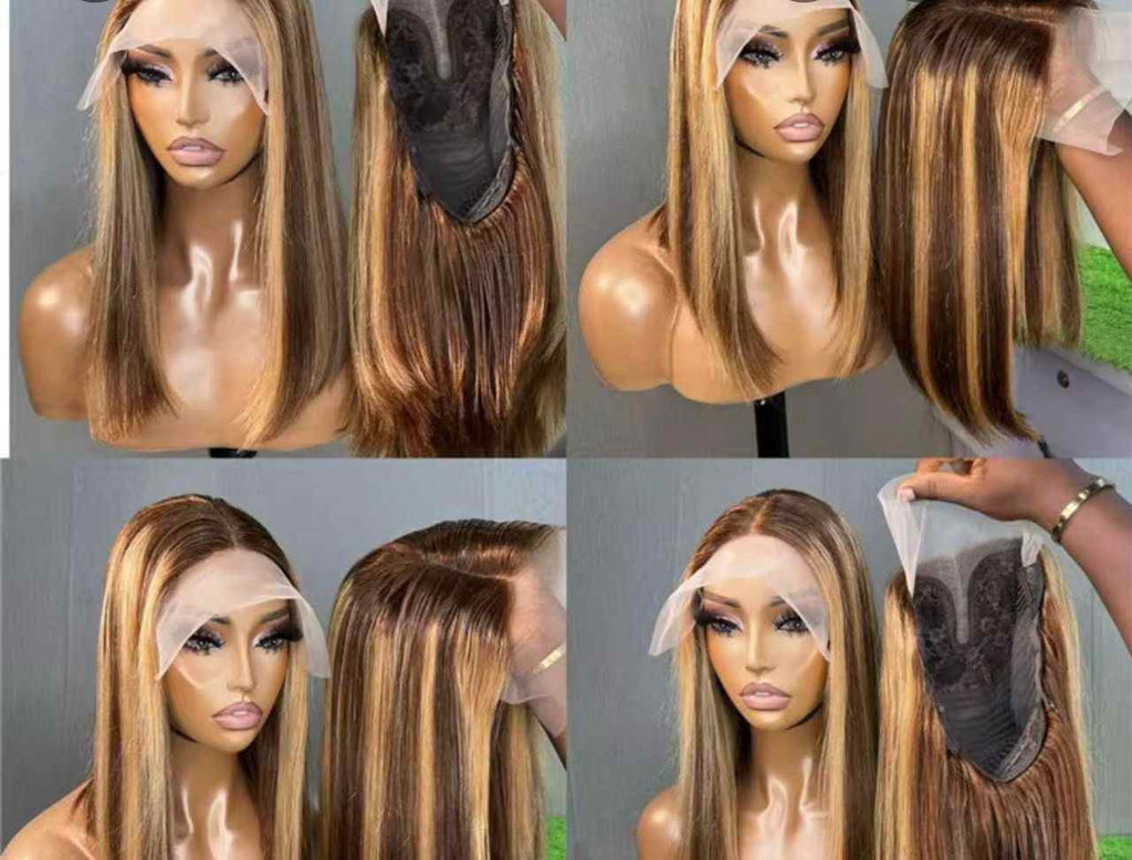 Photo de Lace Frontal Coloré 13x4 - Cheveux Naturels, Installation Facile, Finition Réaliste