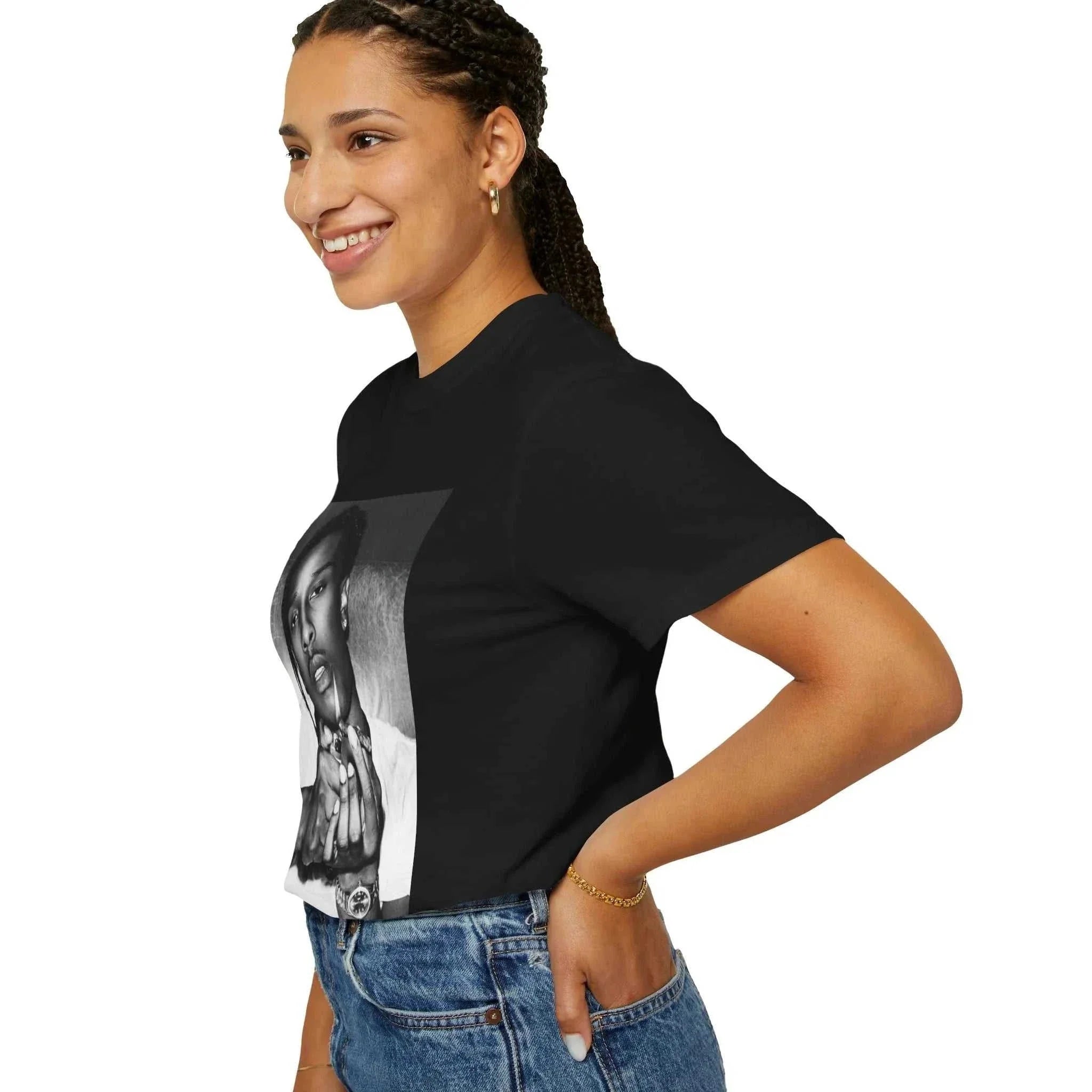 Photo de Stylish Unisex Garment-Dyed T-Shirt - Bold Graphic Print